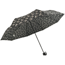 Parapluie pongé noir à 3 plis manuel ouvert à bas prix